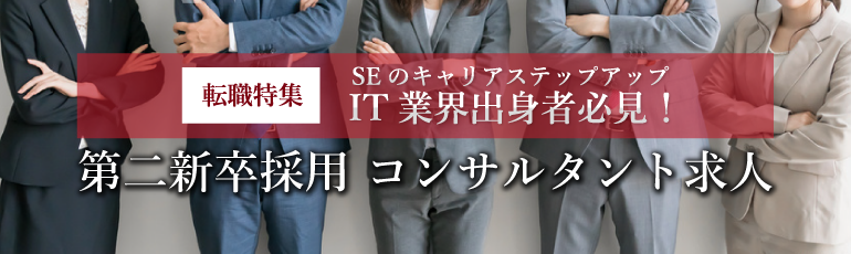 第二新卒【ITコンサルタント、SE】 転職・求人 特集